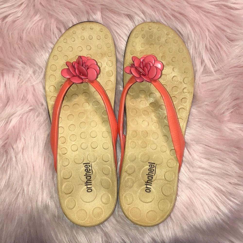 Orthaheel Fleur Salmon Sandals